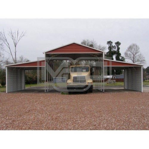 Metal Barn Shed | Boxed Eave Roof | 42W x 21L x 12H | Carolina Barn