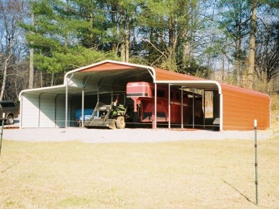 Metal Barn Equipment Shelter | Regular Roof | 44W x 26L x 9L