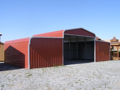 Steel Barn Shelter | Regular Roof | 42W x 21L x 9H