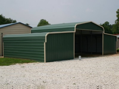 Steel Storage Barn | Regular Roof | 42W x 26L x 9H | Barns