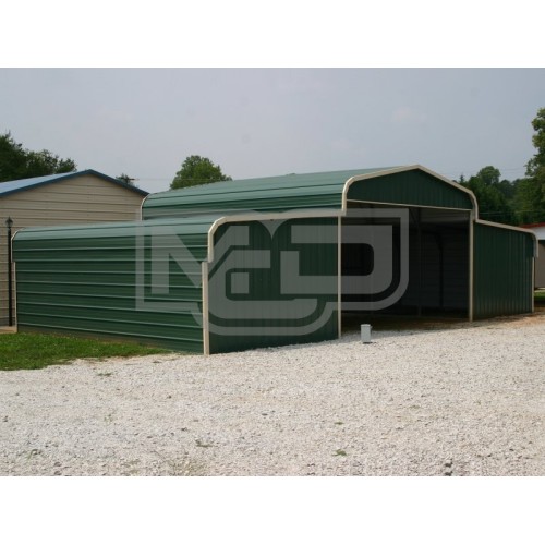 Steel Storage Barn | Regular Roof | 42W x 26L x 9H | Barns