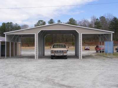 Continuous Roof Metal Barn | Boxed Eave Roof | 42W x 21L x 12H |  Ag Barn
