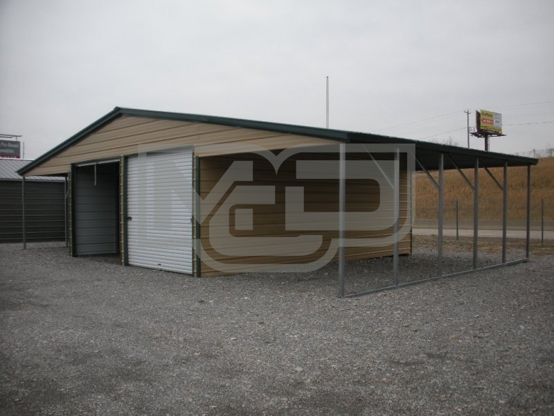 Metal Barn Building | Vertical Roof | 46W x 26L x 11H | Single Slope Roof Metal Barn Building | Vertical Roof | 46W x 26L x 11H | Single Slope Roof