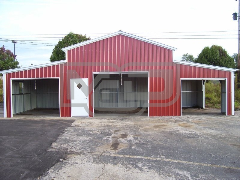 Enclosed Metal Barn | Vertical Roof | 44W x 21L x 12H | Carolina Barn Enclosed Metal Barn | Vertical Roof | 44W x 21L x 12H | Carolina Barn