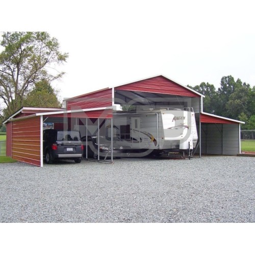 Metal Barn Shed | Boxed Eave Roof | 44W x 26L x 12H | Carolina Barn