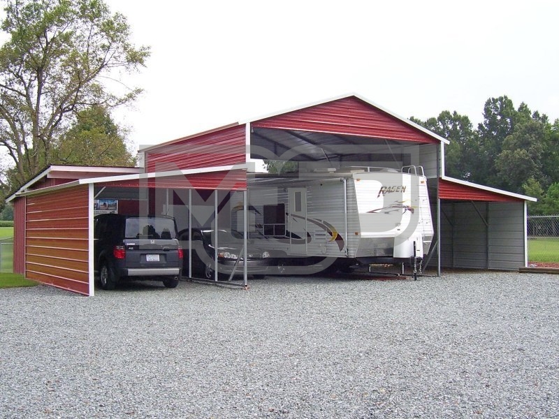 Metal Barn Shed | Boxed Eave Roof | 44W x 26L x 12H | Carolina Barn Metal Barn Shed | Boxed Eave Roof | 44W x 26L x 12H | Carolina Barn