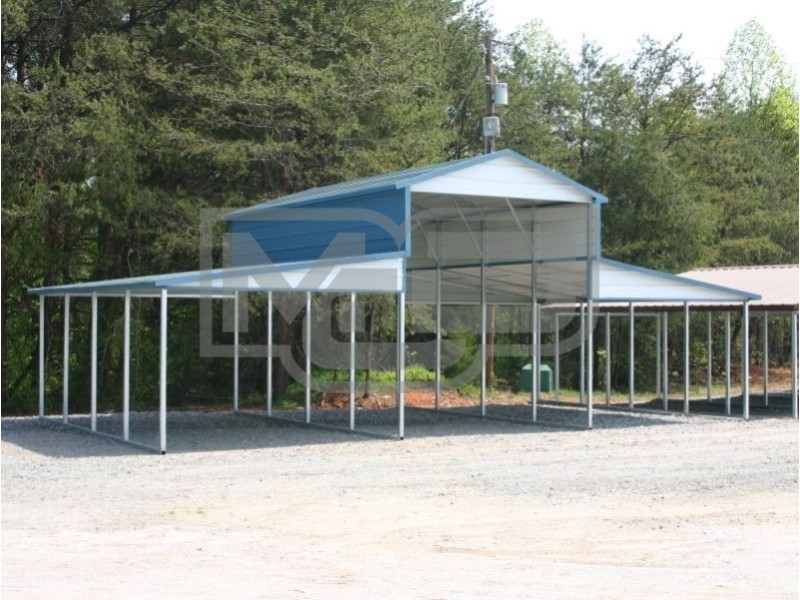 Metal Carolina Barn | Boxed Eave Roof | 36W x 21L x 12H | Barn Shelter Metal Carolina Barn | Boxed Eave Roof | 36W x 21L x 12H | Barn Shelter