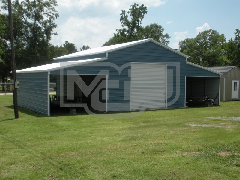 Raised Center Aisle Barn | Vertical Roof | 46W x 26L x 11H | Enclosed Barn Raised Center Aisle Barn | Vertical Roof | 46W x 26L x 11H | Enclosed Barn