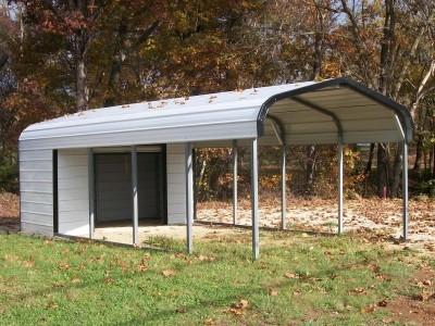 Carport | Regular Roof Roof | 12W x 26L x 6H Utility Carport