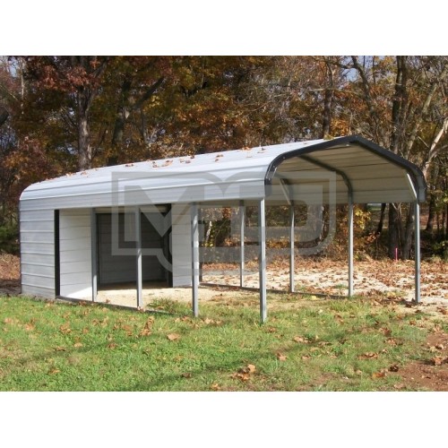 Carport | Regular Roof Roof | 12W x 26L x 6H Utility Carport