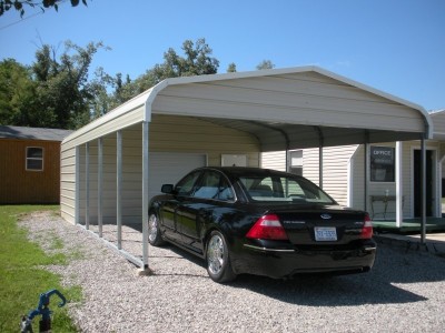 Carport | Regular Roof Roof | 18W x 26L x 7H Utility Carport Combo