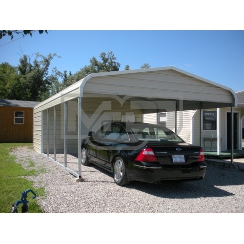 Carport | Regular Roof Roof | 18W x 26L x 7H Utility Carport Combo