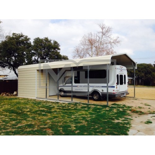 Carport | Regular Roof Roof | 16W x 36L x 8H Utility Carport