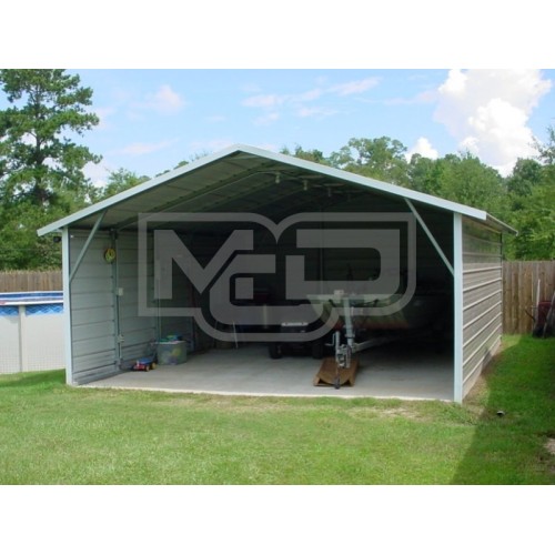 Carport | Boxed Eave Roof | 18W x 21L x 7H