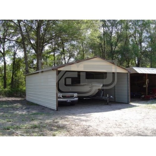 Carport | Boxed Eave Roof | 20W x 21L x 7H