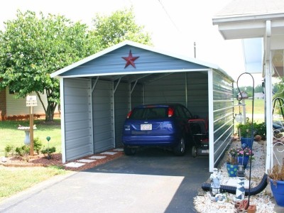 Carport | Boxed Eave Roof | 12W x 21L x 7H