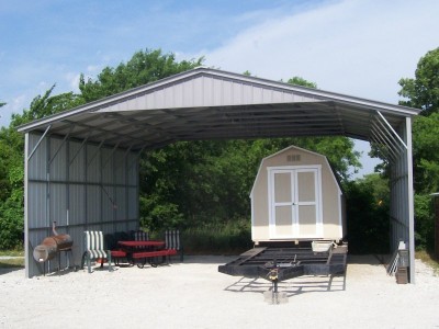 Carport | Vertical Roof | 30W x 26L x 12H Triple-Wide