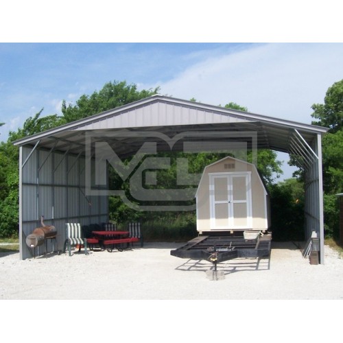 Carport | Vertical Roof | 30W x 26L x 12H Triple-Wide