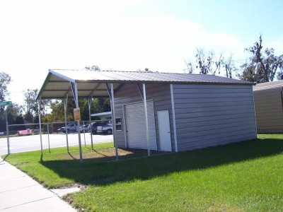 Carport | Vertical Roof | 18W x 31L x 10H Utility