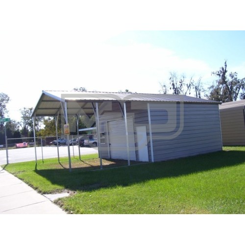 Carport | Vertical Roof | 18W x 31L x 10H Utility