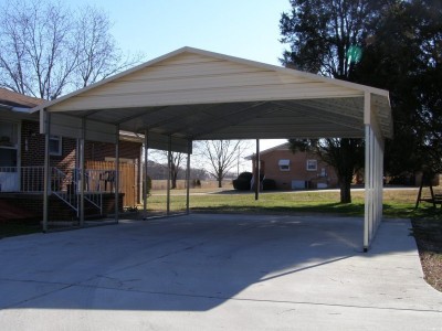 Carport | Boxed Eave Roof | 20W x 26L x 8H` | 2 Gables | 2 18