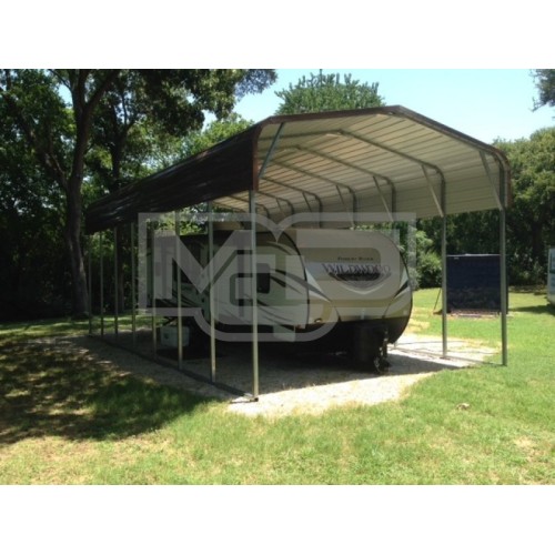 Carport | Regular Roof | 18W x 36L x 12H | Metal RV Camper Shelters