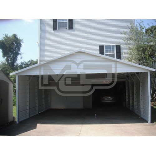 Carport | Boxed Eave Roof | 20W x 21L x 7H