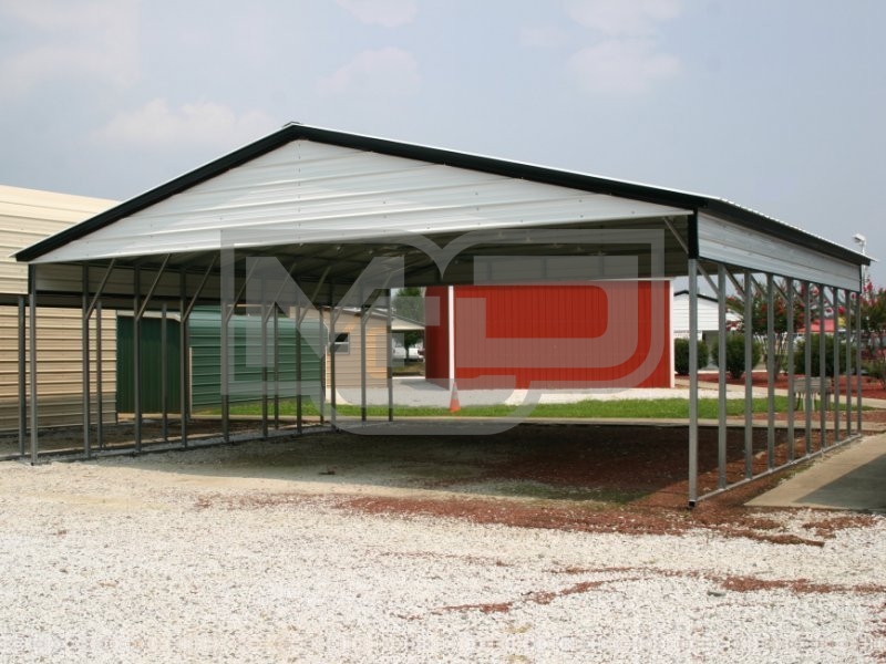 Carport | Vertical Roof | 30W x 36L x 8H | Triple-Wide Shelter Carport | Vertical Roof | 30W x 36L x 8H | Triple-Wide Shelter