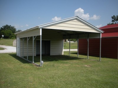 Carport | Vertical Roof | 20W x 26L x 7H Utility