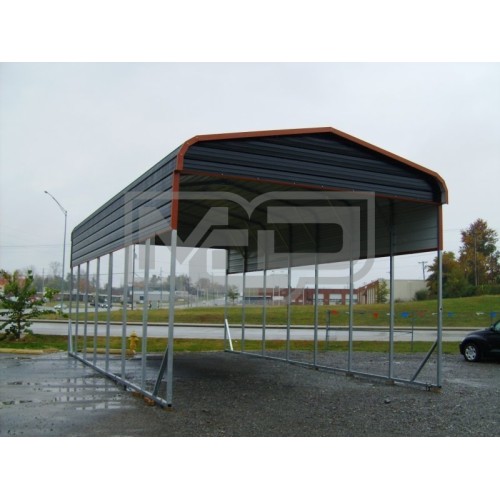 Carport | Regular Roof | 20W x 36L x 12H | RV Motorhome Carport Shelter