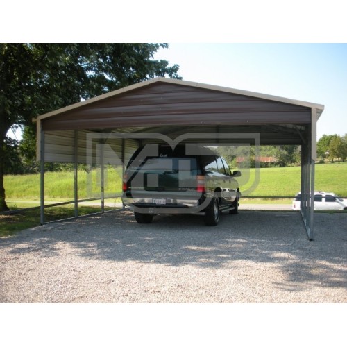 Carport | Boxed Eave Roof | 22W x 21L x 7H