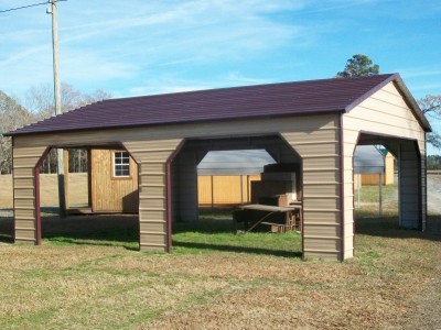 Carport | Boxed Eave Roof | 24W x 26L x 9H` | Pavilion Carport