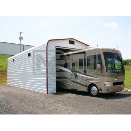 Garage | Regular Roof | 14W x 36L x 13H |  Metal RV Garage