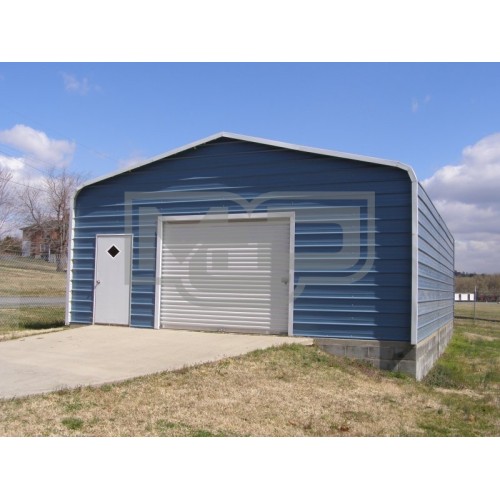 Garage | Regular Roof | 22W x 31L x 10H |  Metal Garage Building