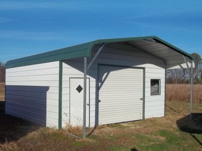 Garage | Regular Roof | 22W x26 L x 8H |  Enclosed Garage with Porch