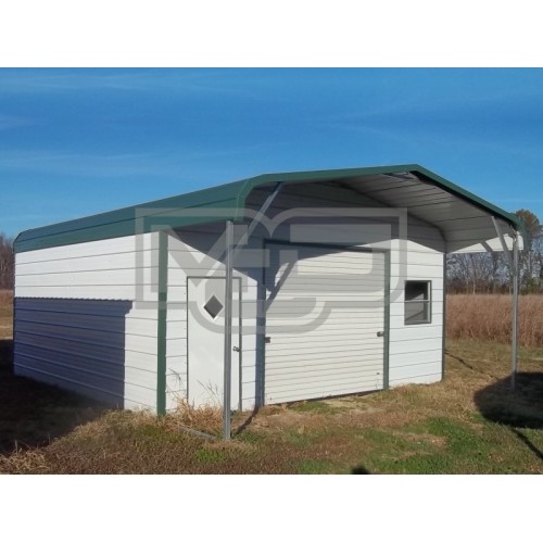 Garage | Regular Roof | 22W x26 L x 8H |  Enclosed Garage with Porch