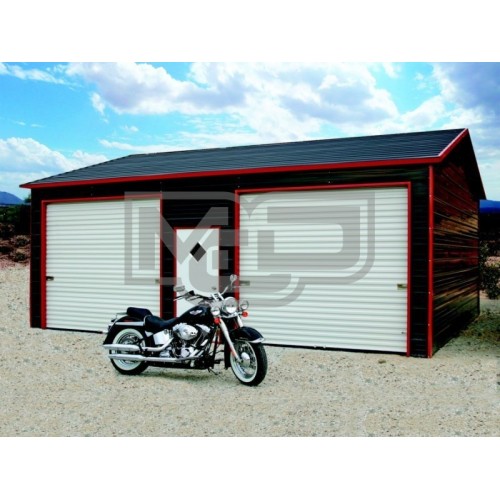 Garage | Boxed Eave Roof | 22W x 26L x 9H | Side Entry Garage