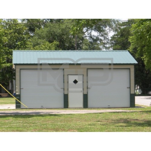 Garage | Vertical Roof | 24W x 26L x 9H | Side Entry Garage