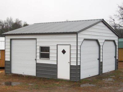 Garage | Vertical Roof | 22W x 21L x 9H | Metal Garage