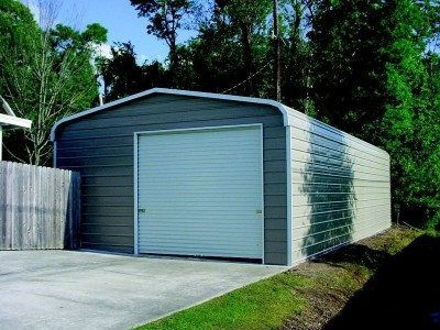 Garage | Regular Roof | 20W x 31L x 10H |  Enclosed Metal Garage