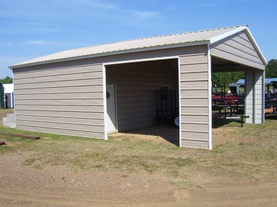 Custom Storage Garage | Vertical Roof | 24W x 31L x 10H | Metal Garage