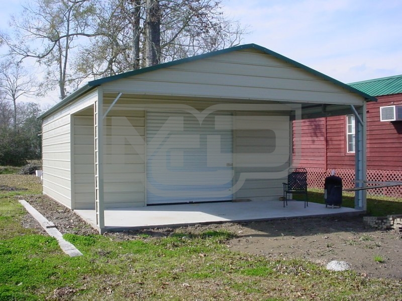 Utility Garage | Vertical Roof | 18W x 31L x 8H | Combo Garage Utility Garage | Vertical Roof | 18W x 31L x 8H | Combo Garage