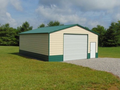 Workshop Building | Vertical Roof | 24W x 31L x 10H | Steel Building