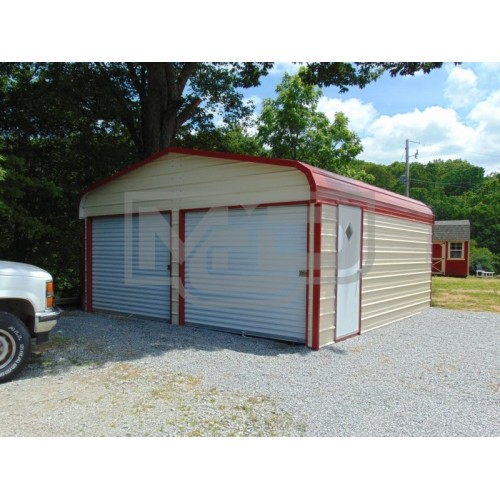 Two-Car Garage | Regular Roof | 18W x 21L x 7H | 2-Car Garage